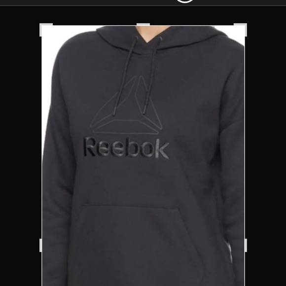 Reebok Tops - REEBOK Black Hoodie NWT